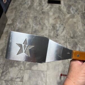 Sports Chest NEW BBQ Grill Spatula & Bottle Opener Star Cutout Stainless Steel